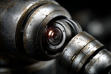 One robotic arm joint assembly.