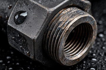 Single industrial valve component.