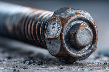 Reinforced steel bolt.