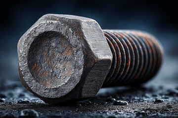 Reinforced steel bolt.