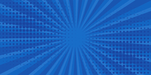 Vintage abstract pop art blue background. Banner simple © Agung