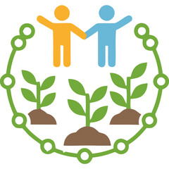 Electronic waste disposal illustration showing a trash bin with circuit board and lightning bolt symbol