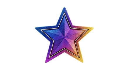 Obraz premium Glittering Star with Gradient Colors