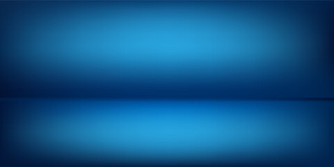 Modern blue background, abstract wall studio room, can be used to present your product art