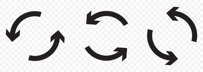 refresh reload sync arrow icon on transparent background. EPS 10.