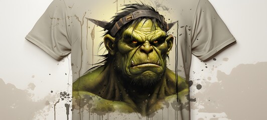 Ogre Orc Vector Illustrationshirt Design
