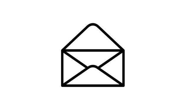 Spam email alert icon animation loop