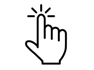 指先でタップ（クリック）するアイコン
