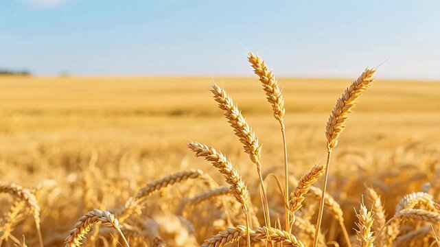 GoldenWheatFieldUnderBlueSky