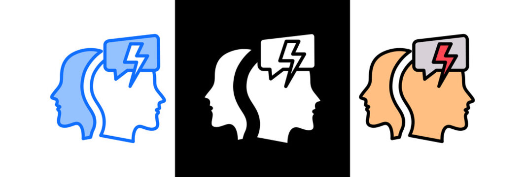 Conflict Of Interest triple icon