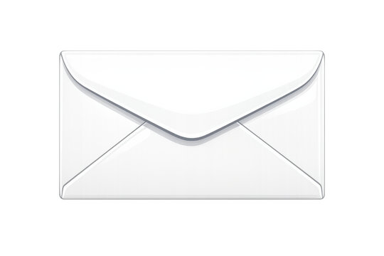 White envelope icon showing unopened mail, correspondence, message, document, and email communication concept