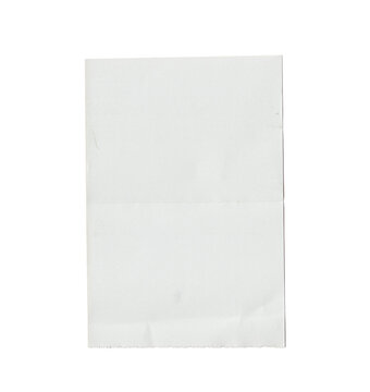 White paper receipt isolated, minimal