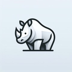 Obraz premium rhino vector illustration