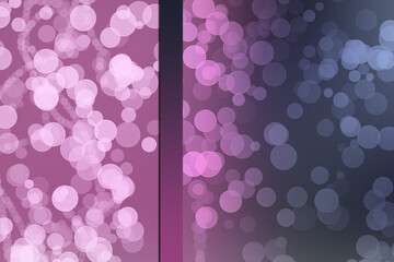 abstract pink color banner cover background with bokeh