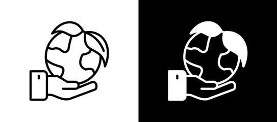 Sustainability Ethics linemixed icon