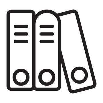 Folder line icon