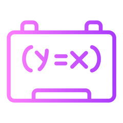 whiteboard gradient icon