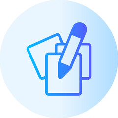 drawing book gradient icon