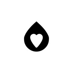 Simple Minimal Water Drop Icon with Smooth Curves for Modern Use Vector illustration