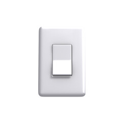 Electric switch on white background 