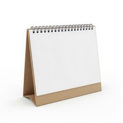 Blank white paper on cardboard stand