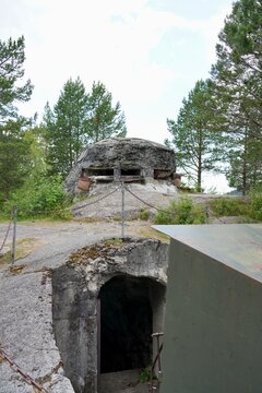 A command bunker at the fortress of Hegra festning built to defend against the treath of Swedish invasion.