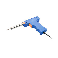 Electric Soldering iron on white background 