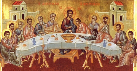 Orthodox Holy Icons - The Last Supper