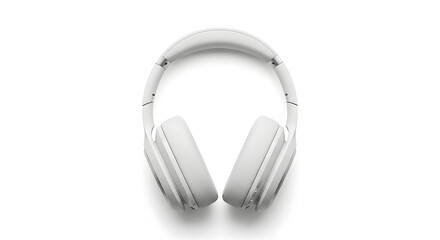 Fototapeta premium Stylish White Over-Ear Headphones