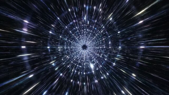 Cosmic Vortex of Light: A mesmerizing journey through a celestial vortex, where luminous energy streams converge towards an unknown point, evoking feelings of wonder and the vastness of the universe.