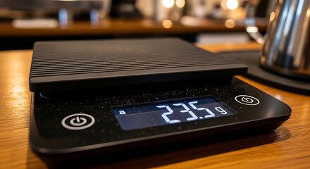 Digital Scale with Weighing Platform on Bar Counter