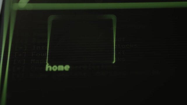 Terminal running a system analysis software tool