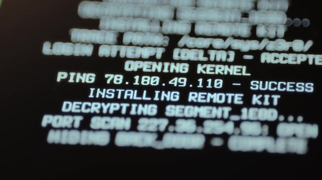 Successful remote login and subsequent actions