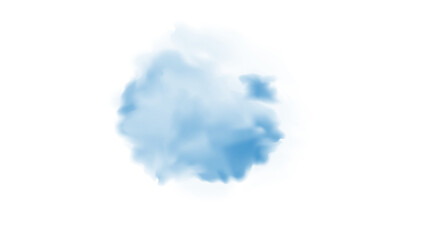 Blue realistic smog,fog,cloud with soft transparency