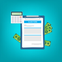 Insurance claim form