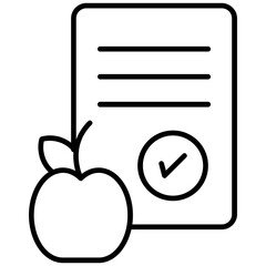 Nutrition Icon Vector Element