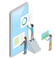 サイト構築をしている人のイメージ