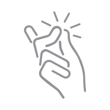 a hand performing a finger snap