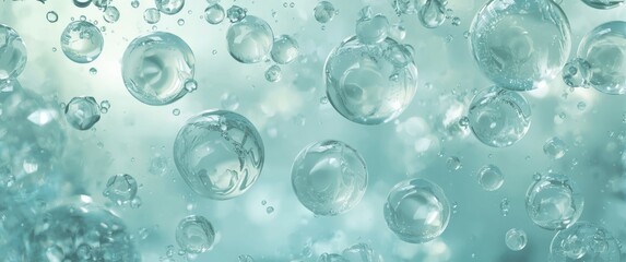 Textured gel bubbles as background design
