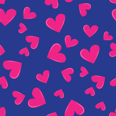 seamless pattern with hearts
