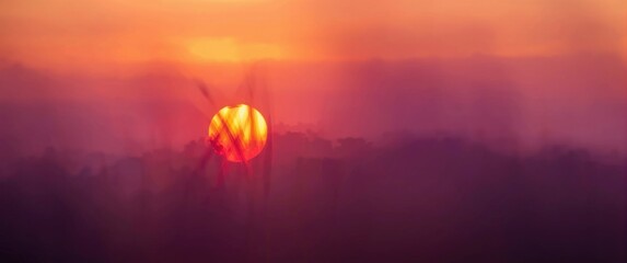 Obraz premium Colorful Sunset Blur Background for Wallpaper