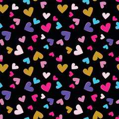 seamless pattern with hearts