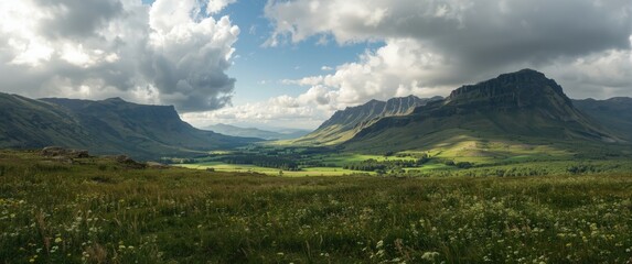 Fototapeta premium Expansive Landscape in the Scottish Highlands