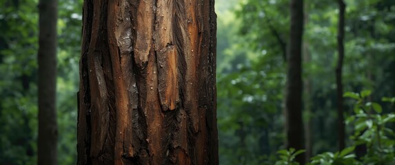 Obraz premium Wood grain of Samanea saman tree