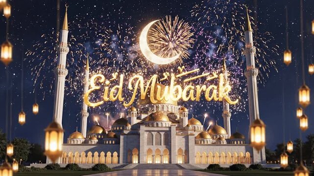 Eid Mubarak 4k video