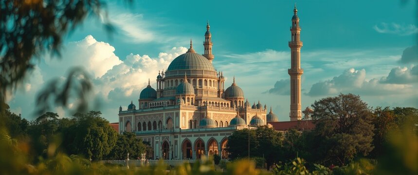 Islamic decoration at Jamiul Azhar mosque, Vietnam