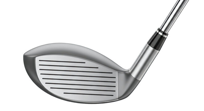 Close-up of a modern golf club head and shaft