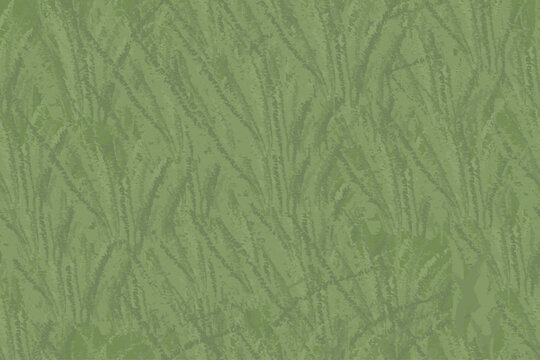 Grass background seamless pattern. Grawing lawn grass texture. Vector.
