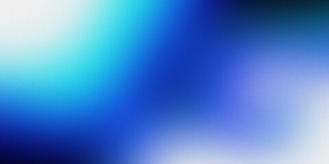 Abstract Blue Gradient Background with Soft Luminous Blurs
