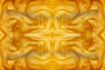 Sfondo astratto dorato con turbolenze